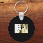 Porte-clés Cat Owl Funny Cursed Internet Trendy Meme Funny Me (Recto)