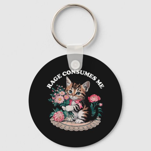 Porte-clés Cat Rage Me Consume (Recto)