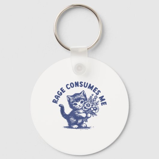 Porte-clés Cat Rage Me Consume (Recto)