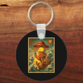 Porte-clés Cat Ramen Ufo Funny Men Women Teens Kids Japanese (Recto)