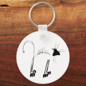 Porte-clés Cat Skeleton (Recto)