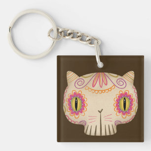 Porte-clés Cat Sugar Skull Catrina - Jour des morts