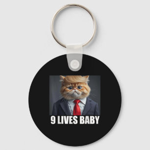 Porte-clés Cat Trump 9 Lives Baby