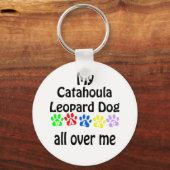 Porte-clés Catahoula Leopard Dog Walks Design (Recto)