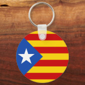 Porte-clés Catalogne Estrellada Drapeau Porte - clé (Recto)