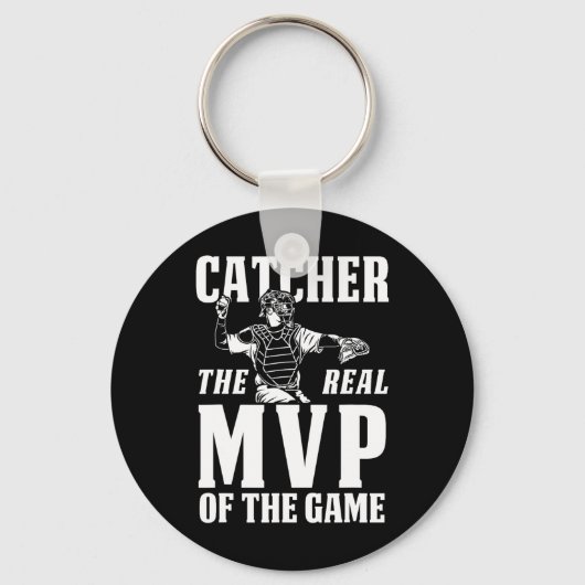 Porte-clés Catcher Le Véritable Mvp Du Jeu Cadeau (Recto)
