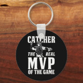 Porte-clés Catcher Le Véritable Mvp Du Jeu Cadeau (Recto)