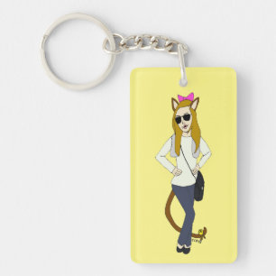 Porte-clés catgirl