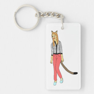 Porte-clés catgirl