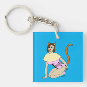 Porte-clés catgirl