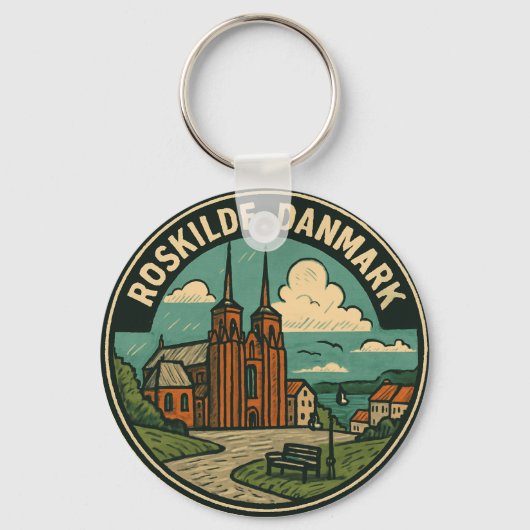 Porte-clés Cathédrale de Roskilde Danemark (Recto)