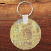 Porte-clés Cathédrale de Rouen, coucher de soleil sur Claude  (Recto)