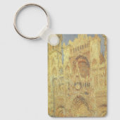 Porte-clés Cathédrale de Rouen, coucher de soleil sur Claude  (Recto)