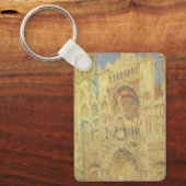 Porte-clés Cathédrale de Rouen, coucher de soleil sur Claude  (Recto)