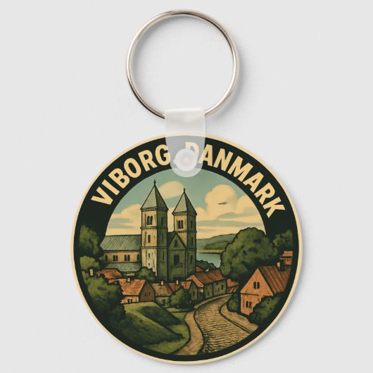Porte-clés Cathédrale de Viborg Danemark (Recto)