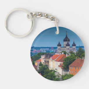 Porte-clés Cathédrale et Cityscape Estonie