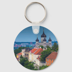 Porte-clés Cathédrale et Cityscape Estonie