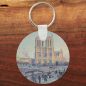 Porte-clés Cathédrale Notre-Dame Paris France Peinture (Recto)