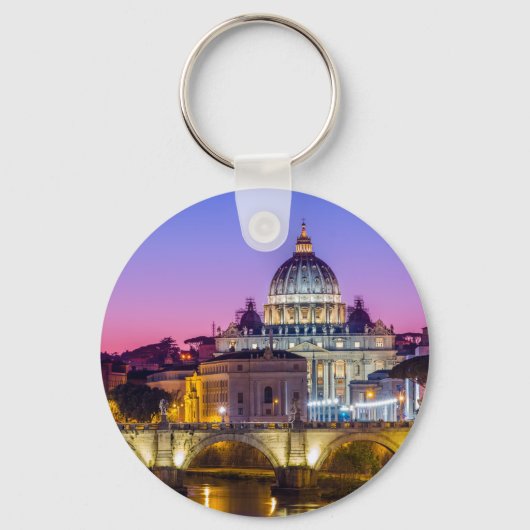 Porte-clés Cathédrale Saint-Pierre Cité du Vatican Rome crépu (Recto)