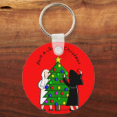 Porte-clés Catholique Nun Art Cartes et Cadeaux de Noël (Recto)