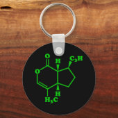 Porte-clés Catnip Nepetalactone Formule chimique moléculaire (Recto)