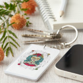 Porte-clés Catrina Día de Muertos Web (Devant droit)