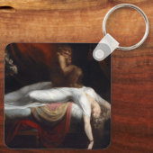 Porte-clés Cauchemar par Henry Fuseli Gothic Macabre Dark Art (Verso)