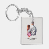 Porte-clés Caution père et fille (14) (Devant gauche)