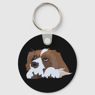 Porte-clés Cavalier King Charles Amoureux des chiens espagnol