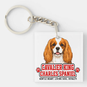 Porte-clés 🐾 Cavalier King Charles Spaniel Fierté de la Fami