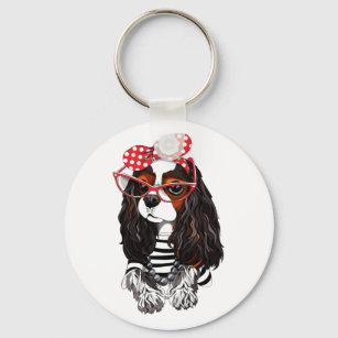 Porte-clés Cavalier King Charles Spaniel From Paris With Love