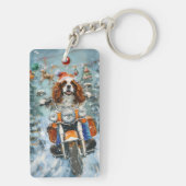 Porte-clés Cavalier King Charles Spaniel Noël (Dos)