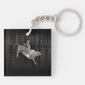 Porte-clés Cavalier rocailleux de Taureau (Dos)