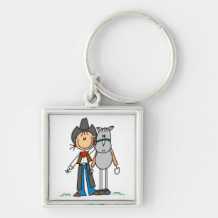Porte-clés Cavalière avec T-shirts Cheval et Cadeaux