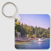 Porte-clés Cavtat, Croatie Vue plage (Recto)