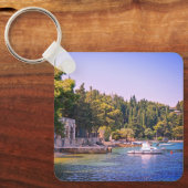 Porte-clés Cavtat, Croatie Vue plage (Recto)