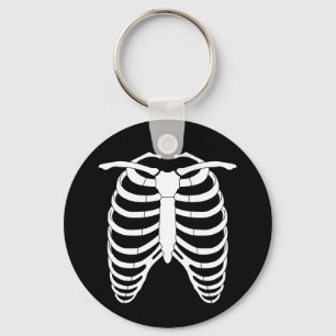 Porte-clés Ccage d'horreur originale d'un squelette Halloween