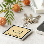 Porte-clés Cd - Cookie Dough Chemistry Élément Symbole T-Shir (Côté)