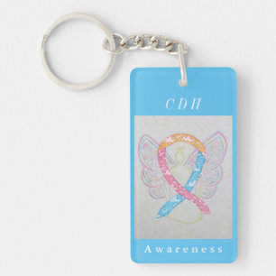 Porte-clés CDH Sensibilisation Ruban Guardian Angel Porte - c