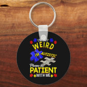 Porte-clés Ce design de sensibilisation sur l'autisme mignon (Recto)