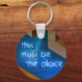 Porte-clés Ce doit être l'endroit NEON Sign Funny (Recto)