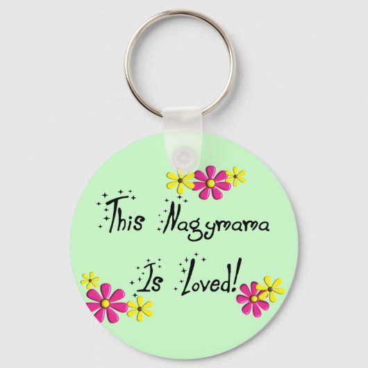 Porte-clés Ce Nagymama (grand-mère hongroise) est AIMÉ (Recto)
