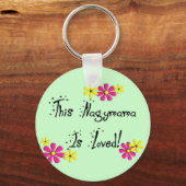 Porte-clés Ce Nagymama (grand-mère hongroise) est AIMÉ (Recto)