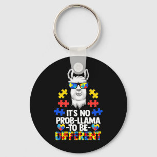Porte-clés Ce n'est pas Prob-llama d'être différent Autisme F