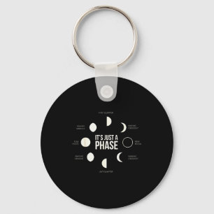 Porte-clés Ce n'est qu'une phase Phases lunaires Nouvelle Lun
