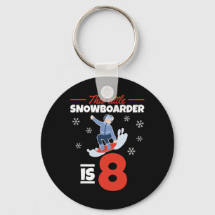 Porte-clés Ce Petit Snowboardeur Est 8 I 8e Anniversaire Snow