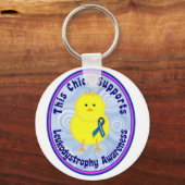 Porte-clés ce poussin soutient Leukodystrophy Awareness (Recto)