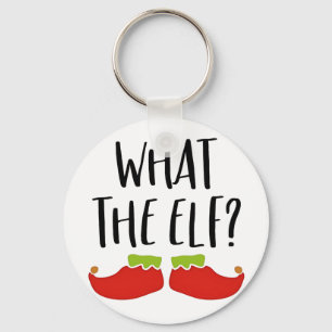 Porte-clés Ce que l'elfe drôle Noël Elfe Père Noël