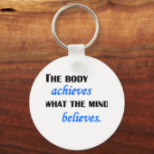 Porte-clés Ce que l'esprit croit (Recto)