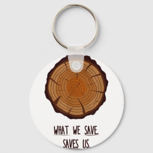Porte-clés Ce que nous nous sauvons Protection des forêts nat
